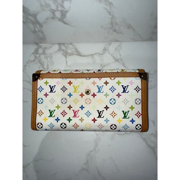 Louis Vuitton Monogram Multicolor Porte Tresor International Wallet - White - Picture 4 of 5